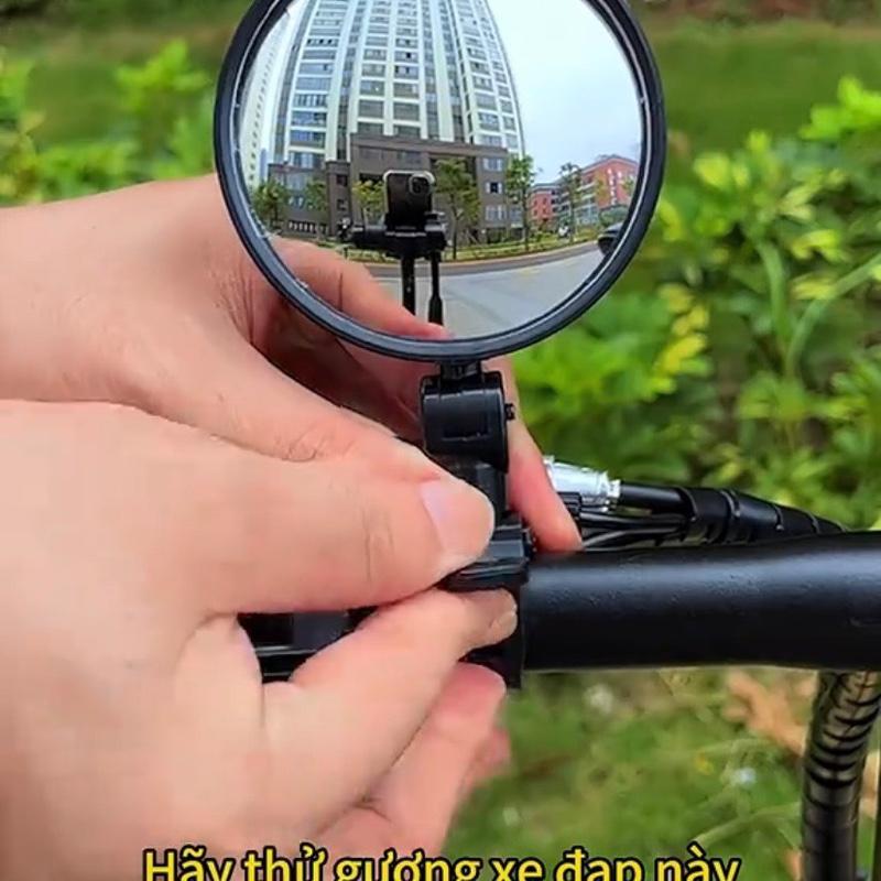 Gương Chiếu Hậu Xoay 360 Độ Hỗ Trợ Quan Sát Cho Xe Đạp Thể Thao