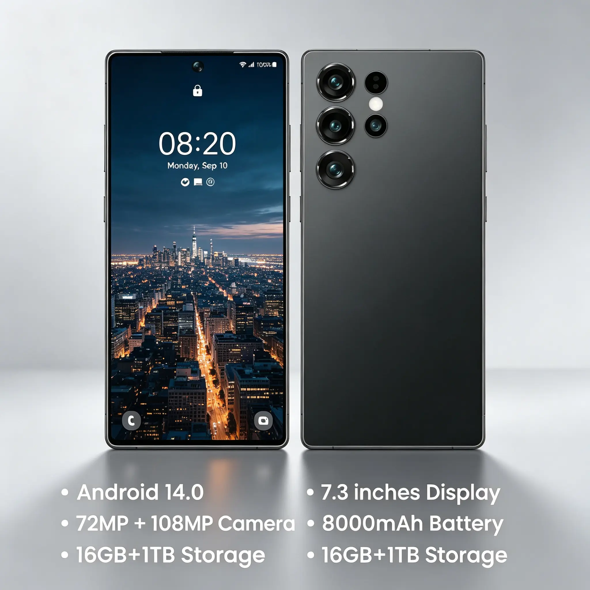 [Tanpa DP + Cicilan 0% 24 Bulan + Bisa COD 2026] Gaming phone 7.5inci Layar 144Hz 12GB+256GB Baterai 6000mAh 5G Kamera 64MP+8MP Dual Speaker Bisa Cicilan