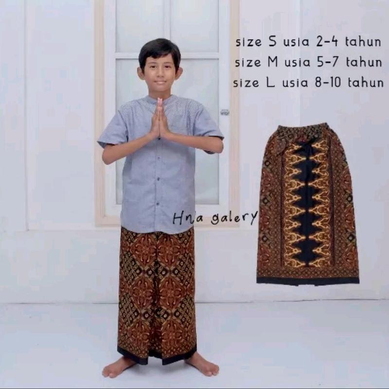 COD-Sarung Instan Anak Laki Laki Pinggang Karet Sarung Batik Anak Gus Iqdam Sarung Instan Anak Polos Putih Sarung Muslim Instan Anak Anak Santri Motif Batik Sarung Celana Anak Laki Laki Katun Adem Nyaman Usia 2-10 Tahun Panjang 6