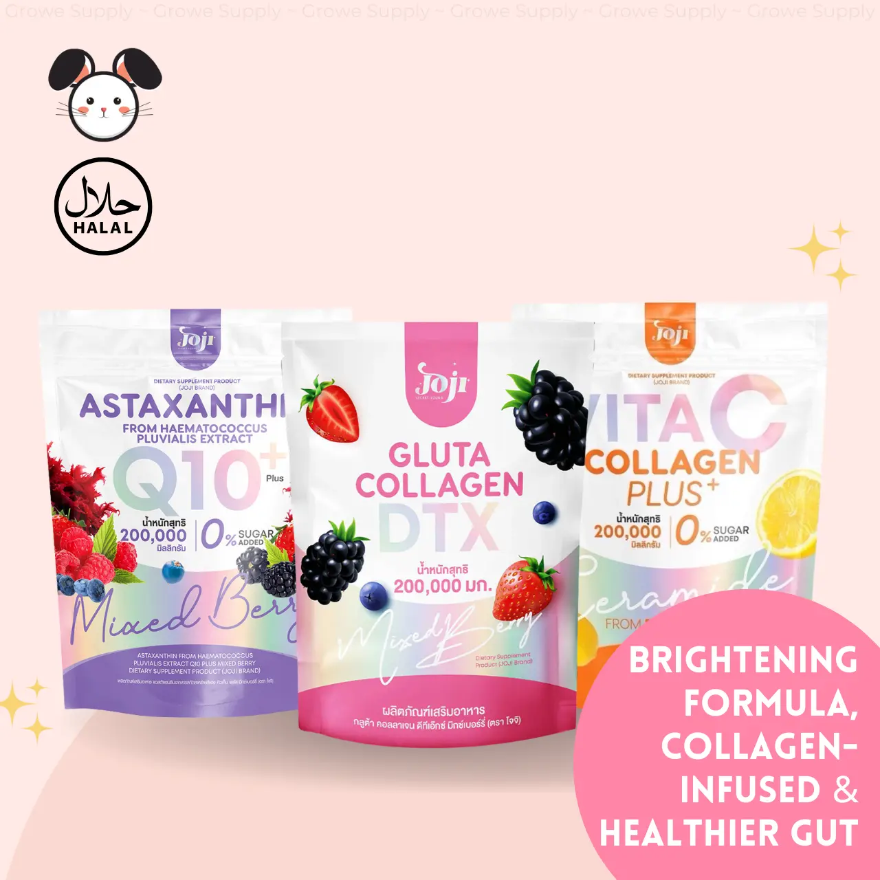 [SG INSTOCK] Joji SECRET YOUNG GLUTA COLLAGEN  MIXED BERRY 200,000 MG 10 sachets
