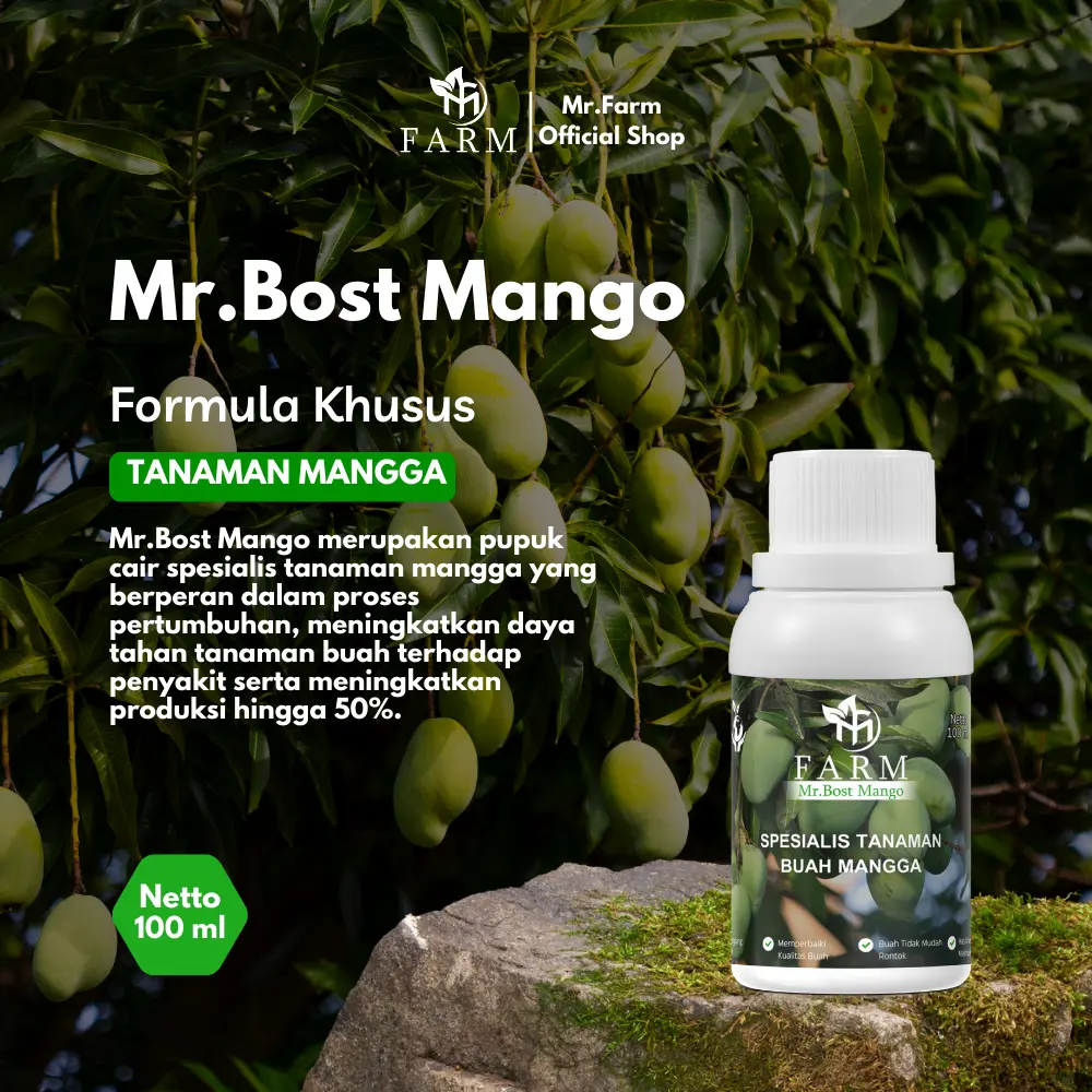 [BISA COD] Formula/ Nutrisi Tanaman Khusus Buah Mangga - Mr.Bost Mango 100ml