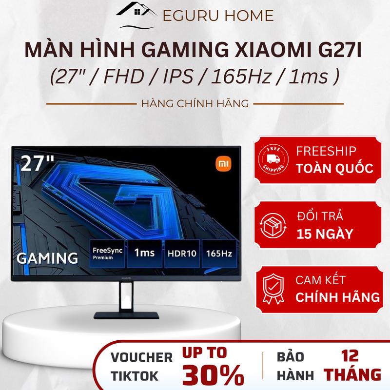 LIVE Màn hình Gaming PC Xiaomi Monitor Gaming G27i EU 27 inch ELA5375EU - 27 inch - IPS LCD - Tần số quét 165Hz - Phản hồi 1ms - FreeSync Premium - Gam màu 99% sRGB - BH 12 Tháng