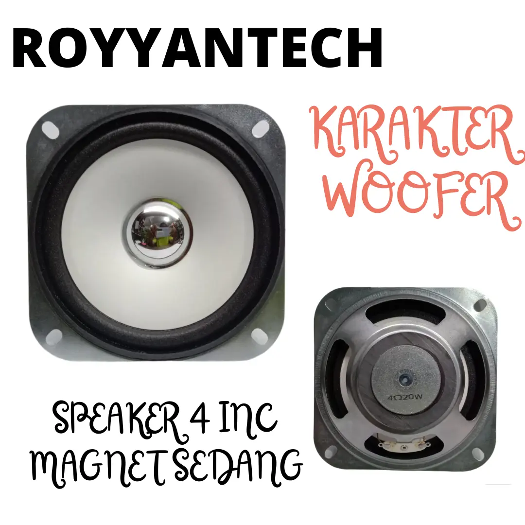 SPEAKER 4 INC MAGNET SEDANG BASS VOKAL SPEKER 4 IN KARAKTER WOOFER