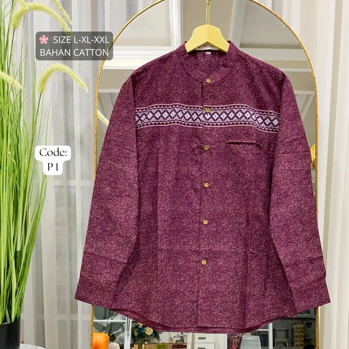 KEMKO DAN KEMEJA 3POINT BAHAN CATTON