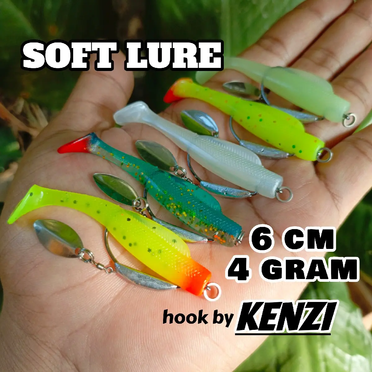 SOFT LURE 6cm Umpan Casting gabus untuk 1 pcs