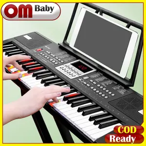 【Ready】Piano Elektronik 61 Keys Cocok Untuk Pemula / Keyboard Electronic 61 Keys Lengkap / Piano Elektronik Multifungsi / Keyboard Elektrik Digital Piano 61 Keys