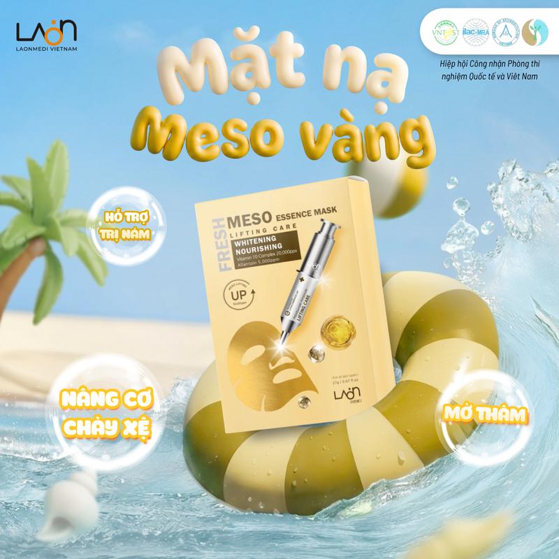 1 Hộp Mặt Nạ Vàng Laonmedi | Tặng Kem Chống Nắng Chính Hãng