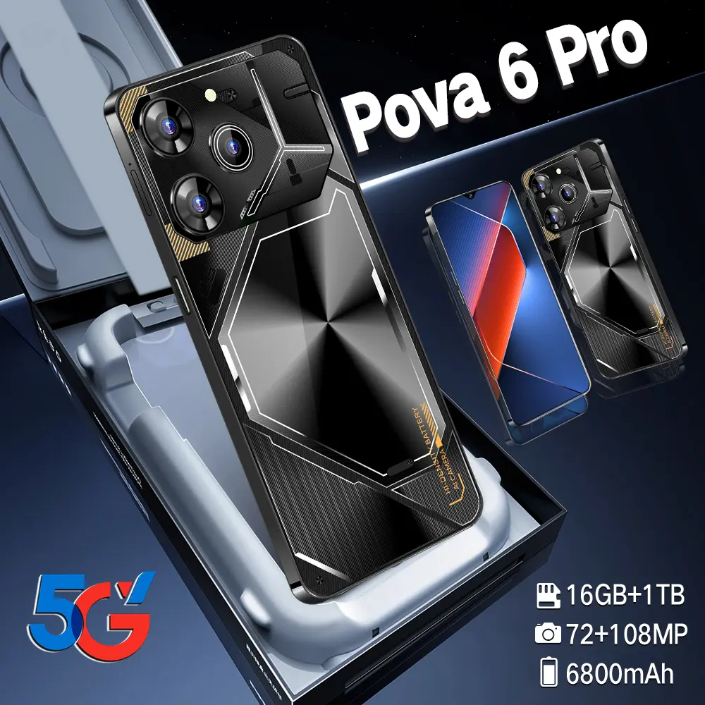 5g smartphone Pova 6Pro Large memory expandable