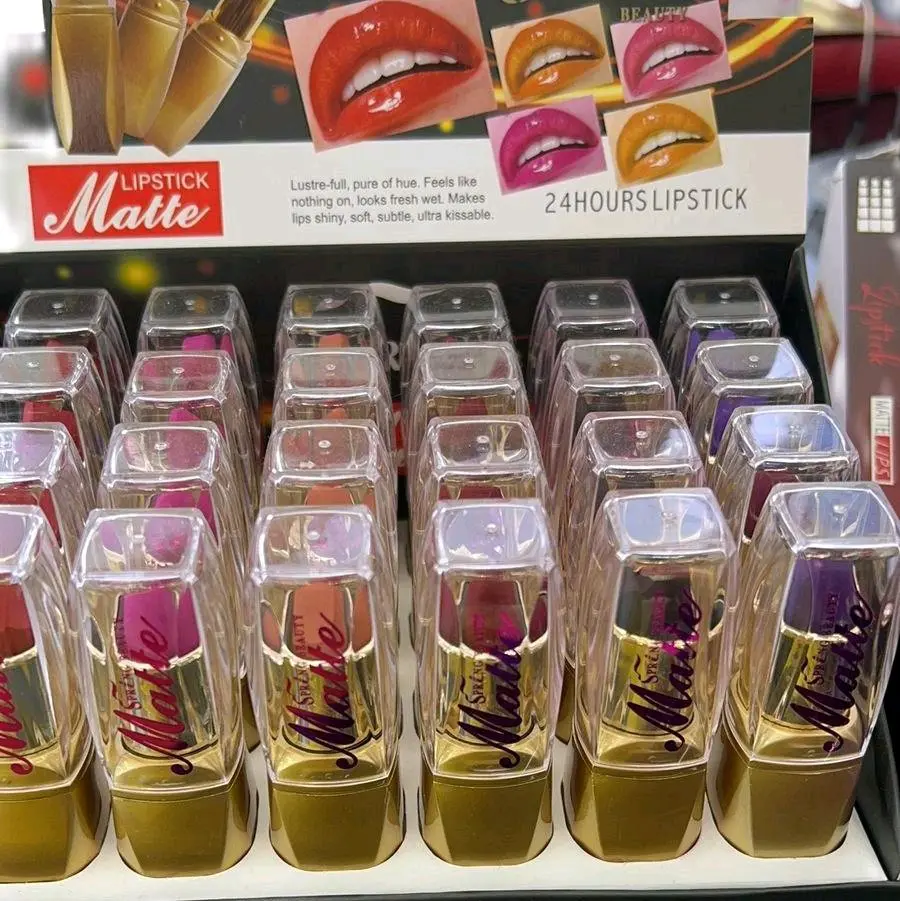 Lipstik spring beauty matte/ lipstik putar matte Lipstick Gloss Bibir