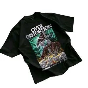 Kaos Musik Band Over Distortion Katun Combed 24s Premium Lengan Pendek Reguler Fit Pria Wanita - Baju T-shirt Kaos Distro Unisex Pria Wanita Lengan Pendek Bahan Katun Nyaman Reguler Tee - Baju Oblong Dewasa Cowok Dan Cewek  Keren - Kaos Distro Pria