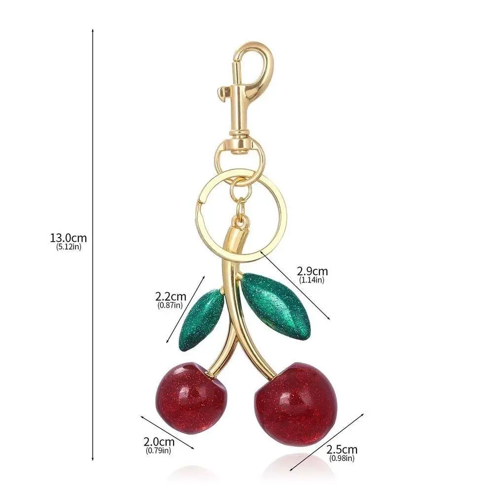 gantungan kunci tas Cherry Bag Charm cherry keychain gantungan kunci gantungan tas cherry  bag Resin