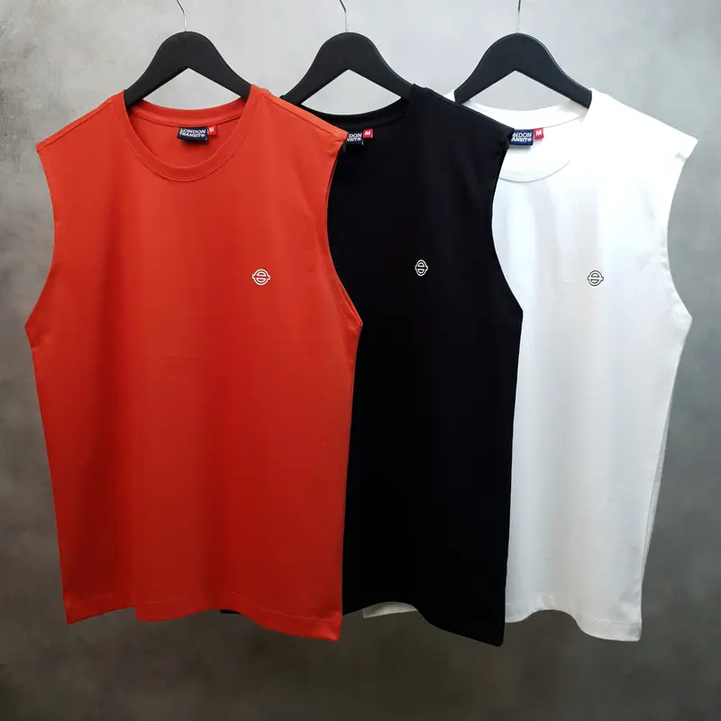 London Transit Singlet Pria Beast Mode Heavyweight Cotton 16s 3