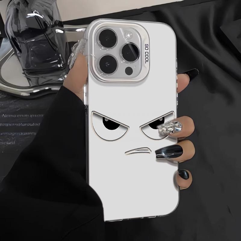 Casing Silkon TPU eksipresi galak untuk iPhone 13/15 pro max 14/Xsmax/R dengan 12/11 Film Lensa Bawaan - romantis dan indah - Ponsel BLJ 1