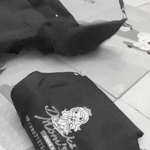 BISA + NAMA Dan LOGO Apron Masak Celemek Dapur Korean Style Pria Wanita Apron Barista