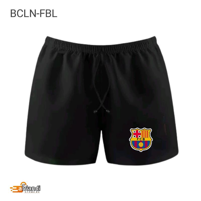 Celana boxer club Bola bawahan olahraga  kain warna ada saku jumbo Santai Hitam Putih Polos uniseks sport 6