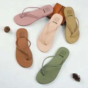 Sandals Wanita Berkualitas Tinggi dengan Model Terbaru - Sendal Flip Flops Jepit Flat Cewek lentur Estetik Anti Slip Size 37-40