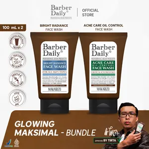 PAKET GLOWING MAKSIMAL - Acne Care & Oil Control Face Wash + Bright Radiance Face Wash