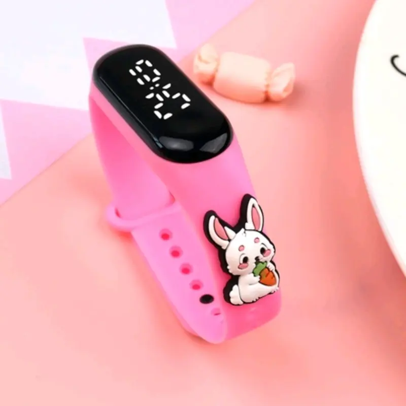Jam Tangan Anak Karakter Kartun Lucu LED Tahan Air Model Keren Kekinian - Fashion 7