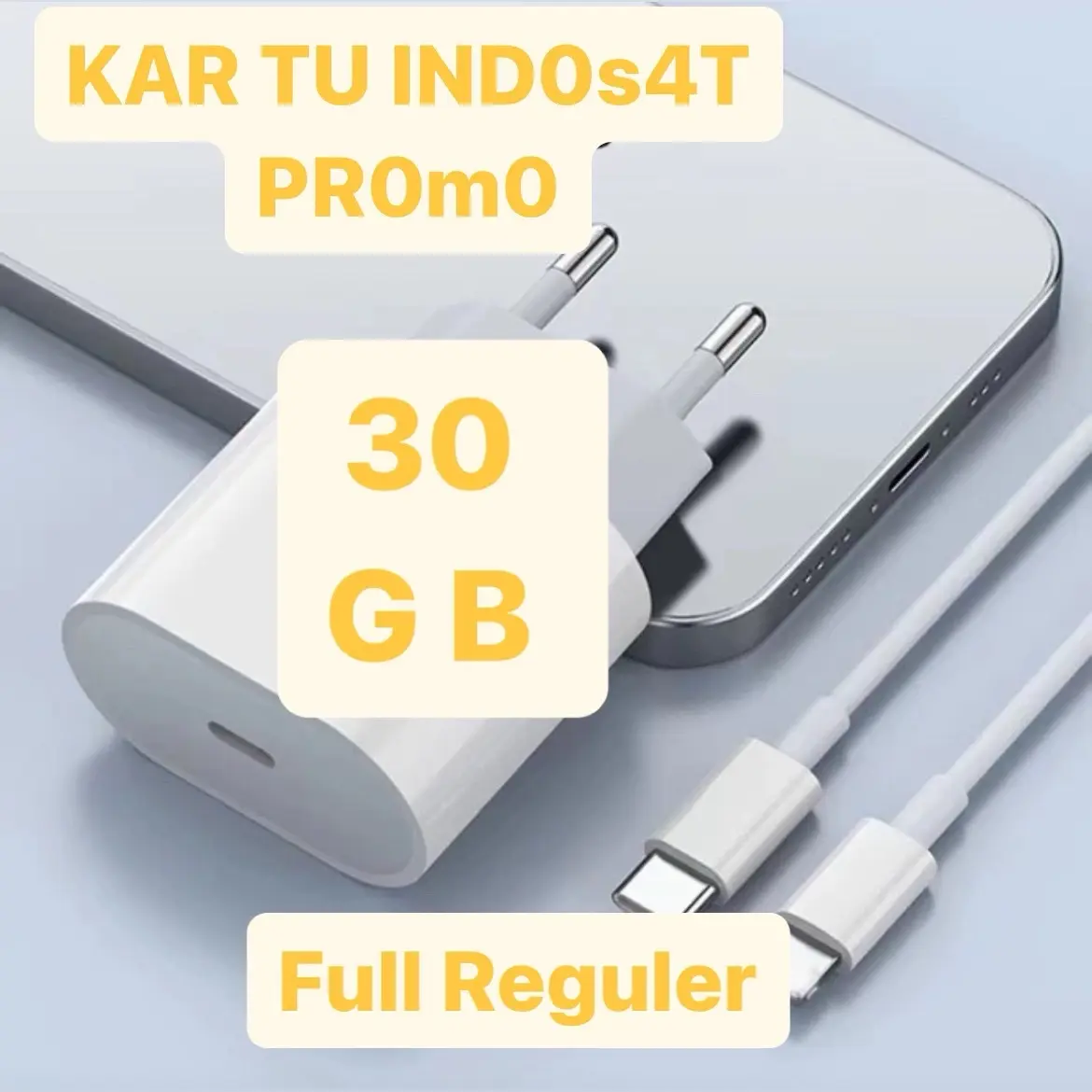 IND0S4T 30 G B - Batok chargwr Fast charging, Bisa Seluruh Indonesia