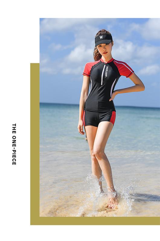 Product Introduction of Baju renang belah wanita, Perlindungan matahari, sut konservatif, Slim Fit, pakaian renang sukan, koleksi baharu 19