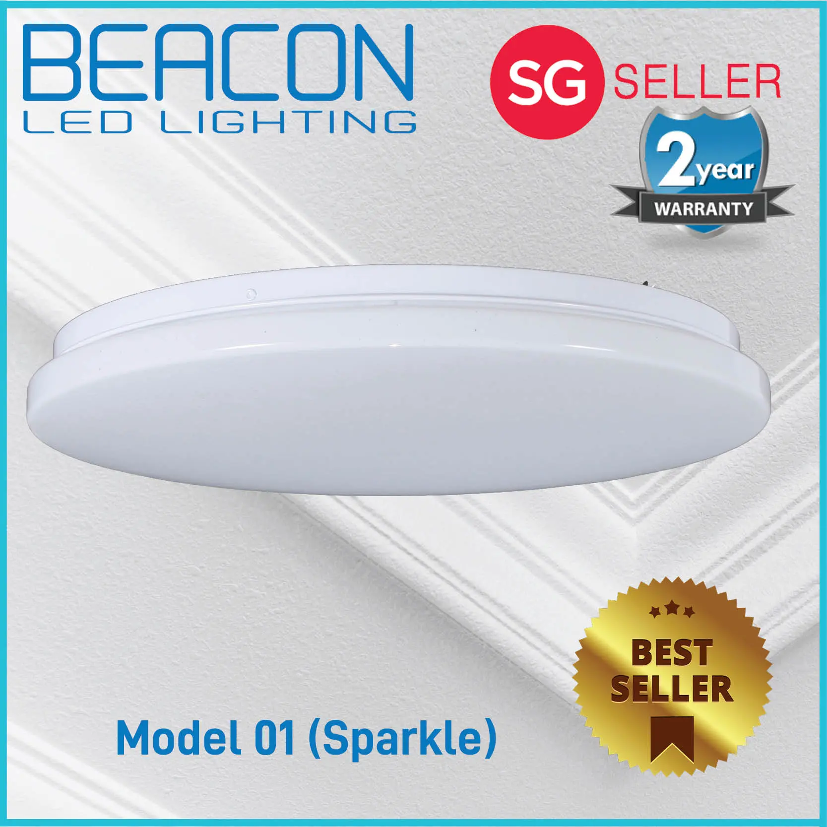 BEACON LED 16 / 26 / 48W Ceiling Light (series 1) - up to 2 years warranty (Most popular ceiling light in Singapore)