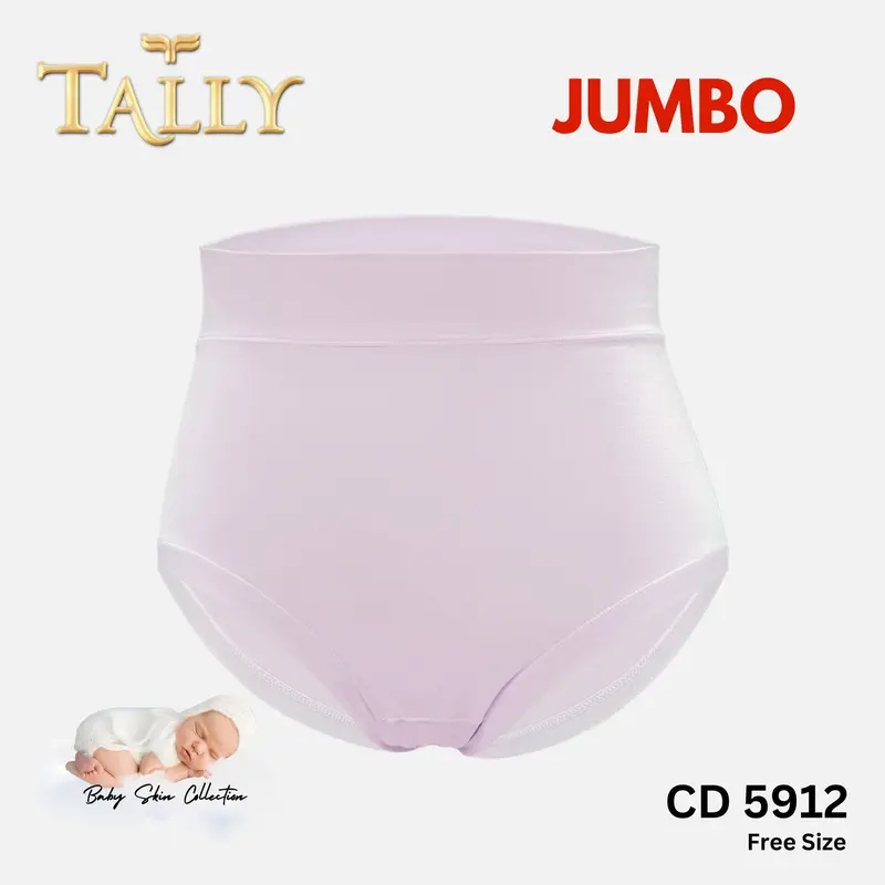 TALLY Sarwendah CD 5912 Celana Dalam Wanita Big Size Bahan Katun Viscose Baby Skin PREMIUM fit to XXL Cd Wanita Basic JUMBO Pakaian Dalam Wanita Lembut dan Elastis 3
