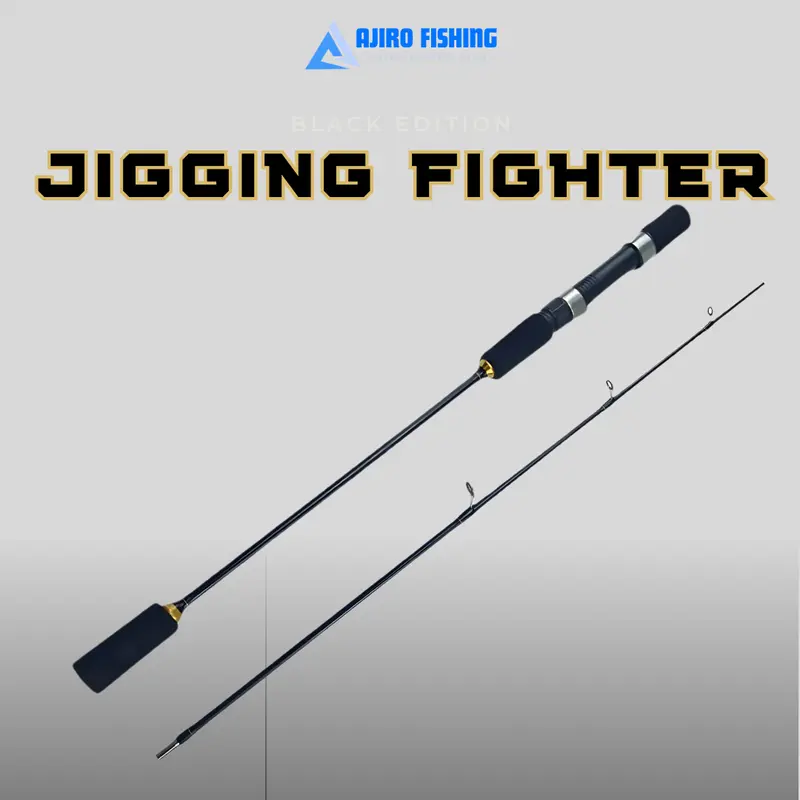 Joran Pancing Ajiro Jigging Medium Kaku Fiber Solid Kuat 15kg - 150cm/165cm/180cm/198cm/210cm 1