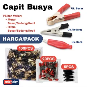 Capit Buaya Alligator Clip Klip Aki Jepit Klem Clamp Jumper Baterai