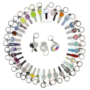 KEYCHAIN LIGHTSTICK BANG TAN EXO NCT Tieksti DAY6 BIties Kpop