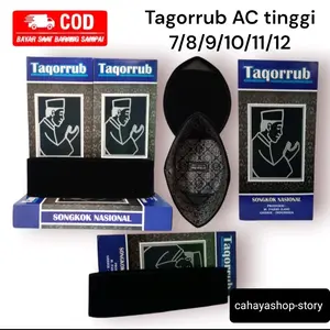 peci tagorrub ac songkok hitam polos tinggi 7/8/9/10