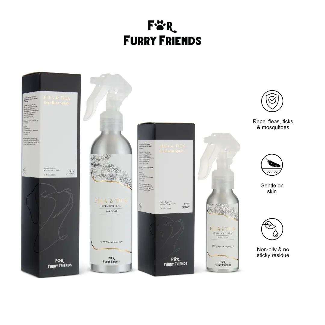 (For Furry Friends) Flea & Tick Repellent Spray 100ml & 250ml (For Dogs Only)
