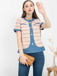 Gambar *Ready Stok* SISTER'S - Atasan Brukat Kombi Denim 7308 (ZE) - Hitam, M dari Sisters Fashion Group Kota Administrasi Jakarta Utara 1 Tokopedia