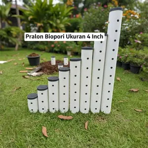 Pralon Biopori Ukuran 4 Inch Bahan Tebal Awet Gratis Tutup Tersedia Berbagai Ukuran
