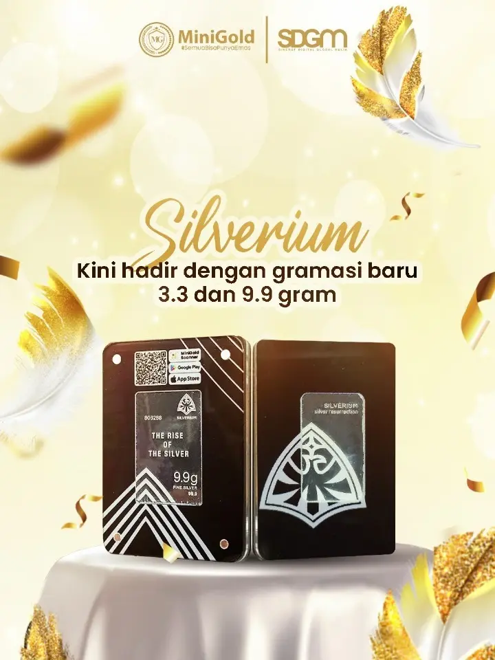 Silverium 3,3 Gram dan 9,9 Gram - Model Terbaru