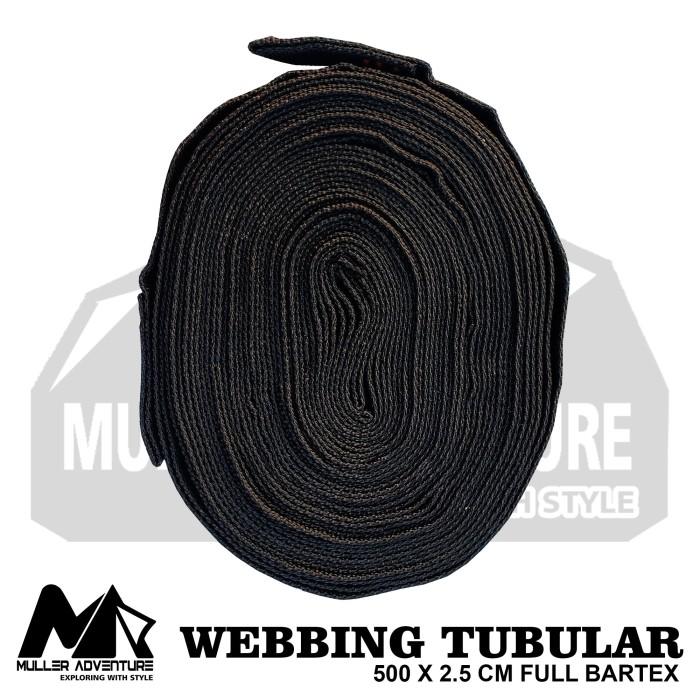 tali hammock webbing tubular full bartex 500 x 2.5 cm sepasang webbing 2
