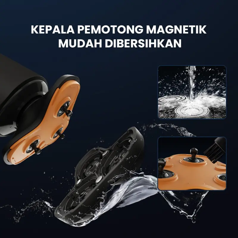 ENCHEN X8S-C Alat Cukur Rambut 5 in 1 Waterproof Alat Shaving Pencukur Hair Clipper Bulu Hidung Kumis Listrik Magnetic 7