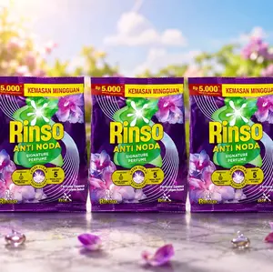 PROMO Rinso 10pcs Sabun Cuci Anti Noda Signature Perfume Detergent Laundry Deterjen Liquid Pembersih Bayi