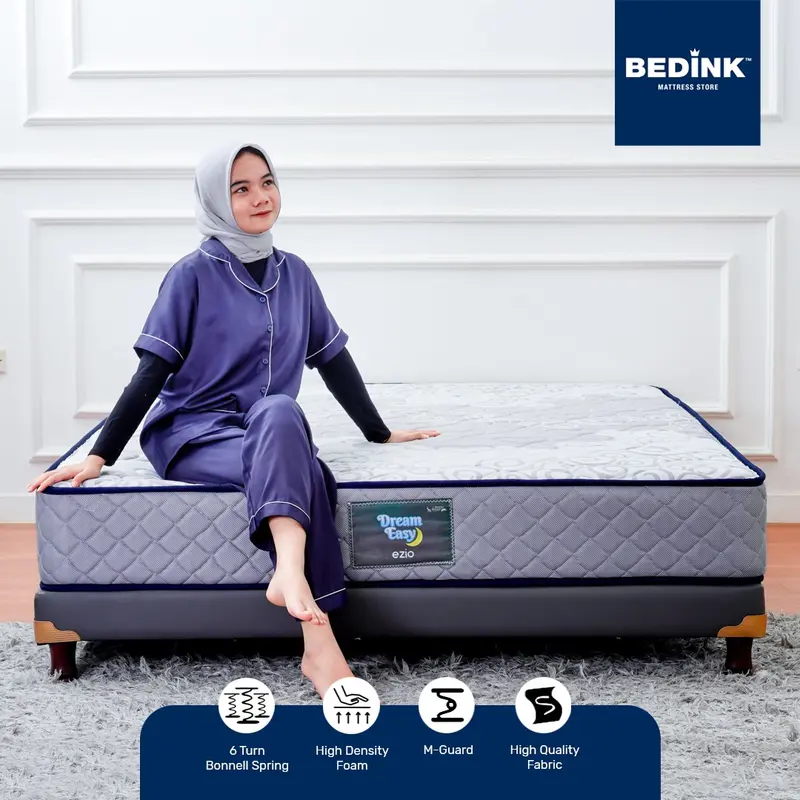 BEDINK Kasur Springbed Ezio - Mattress Only Busa Furniture Tebal 24cm 90x200 sd 200x200 premium 1
