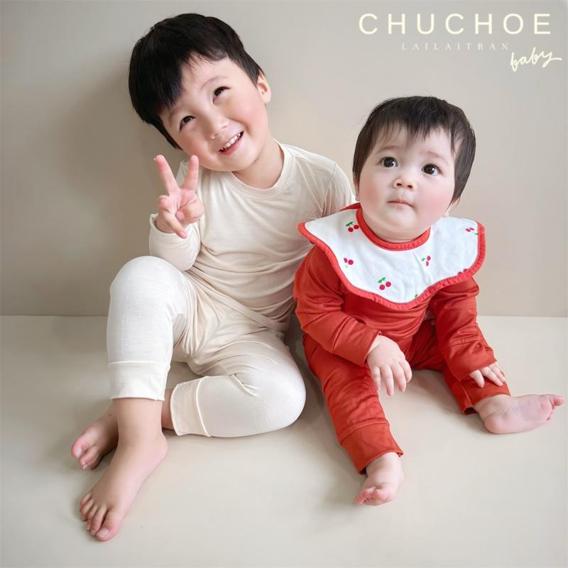 Bộ Thun Lạnh Tay Dài Quần Dài Cho Bé Trai Bé Gái ChuChoe 5-20KG - Bảng Màu CC Mới 2025