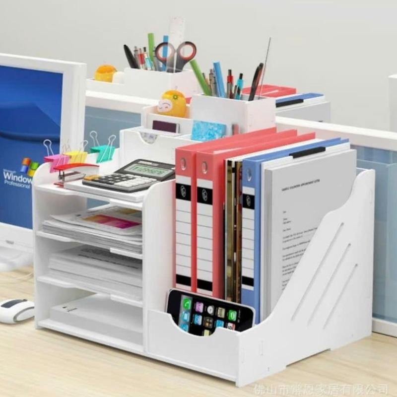  Kệ Văn Phòng Giá Đựng Tài Liệu Hồ Sơ Giấy A4. Chất Liệu Gỗ Nhựa Cao Cấp Chịu Lực Tốt Chống Cong Vênh 