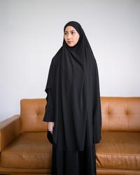 Gambar TUBITA - Hilya French Khimar Hijab Wanita Instant Syari Kerudung Polos Jilbab Umroh  dan Haji - Dusty Pink dari Tubita Official Kota Bandung 3 Tokopedia