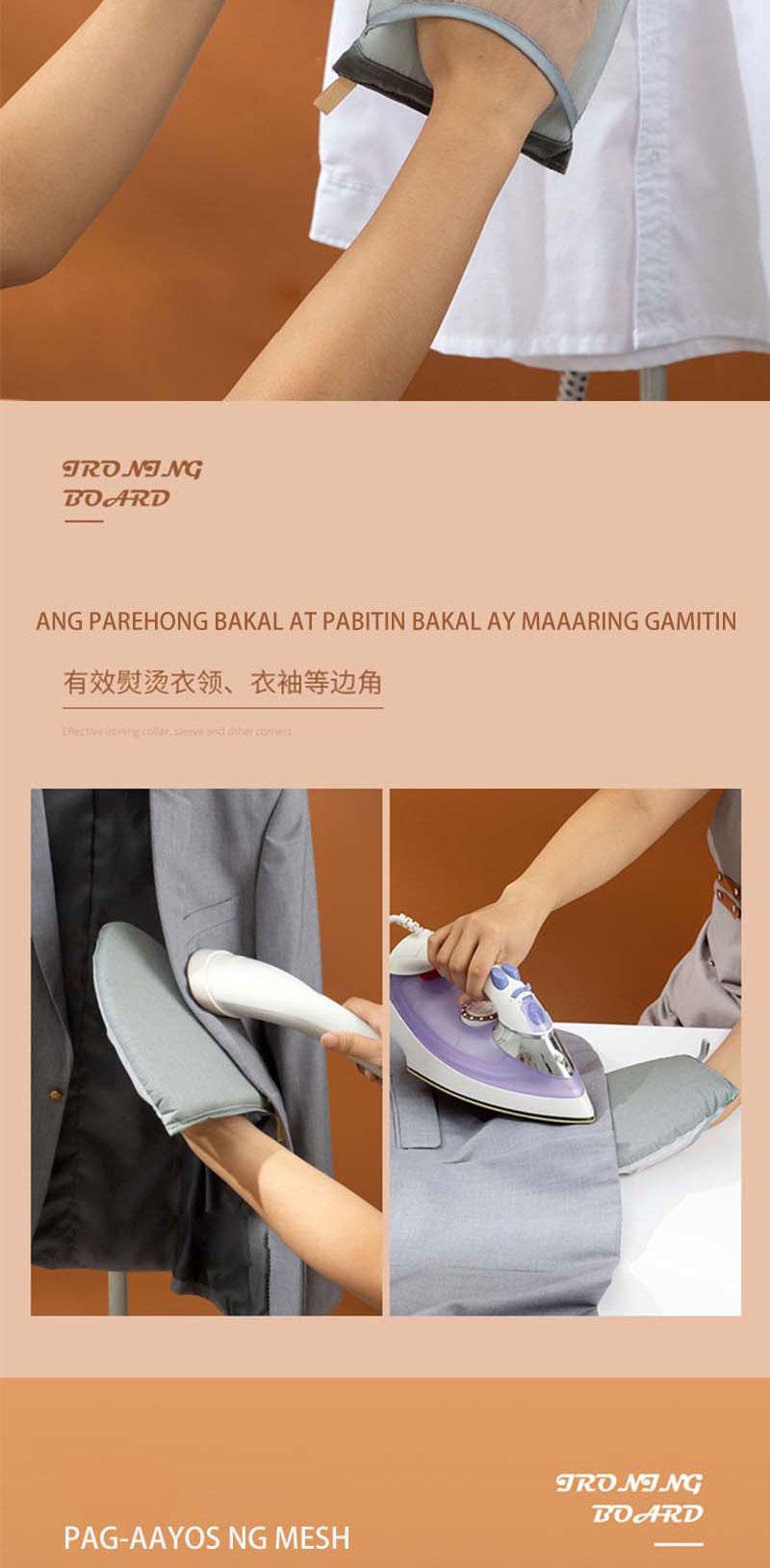 Product Introduction of Mini Ironing Board Handheld Ironing Board Hanging Ironing Machine Ironing Clothes Anti-Hot Gloves Heat Insulation High Temperature Resistant Ironing Board Clothes Pad 3