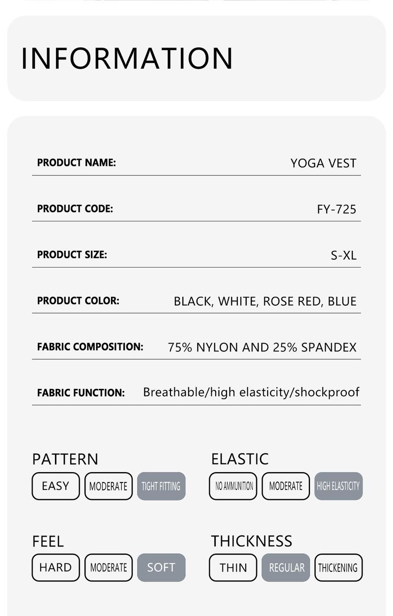 Product Introduction of Women's Yoga Sports Underwear Fitness Outerwear Running Bra Comfortable Tank Top Without Steel Ring 8