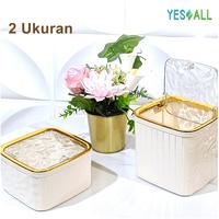 Gambar YESALL Kotak Penyimpanan Tekan Otomatis - Kotak Meja Transparan Estetik Tutup Tekan Rak Organizer Kosmetik / Alat Tulis / Aksesoris - Amber Emas Normal dari YESALL_NEW Kota Administrasi Jakarta Barat 5 Tokopedia