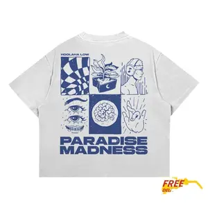 Nya-100%Origianl - Tshirt Boxy fit Paradise Madness Kaos Pria hjtiyfpmnp