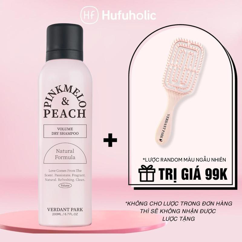  Xịt khô phồng tóc VERDANT PARK dầu gội khô kiềm dầu lâu bết mùi Đào đen hồng Black Pink Pinkmelo & Peach Volume Hair Spray Dry Shampoo Verdantpark hot tiktok VDPK01 