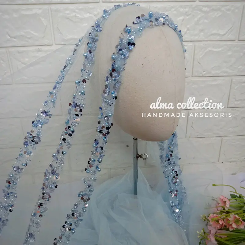Veil 3L by Alma collection/Headpiece/Slayer pengantin/acc pengantin 6
