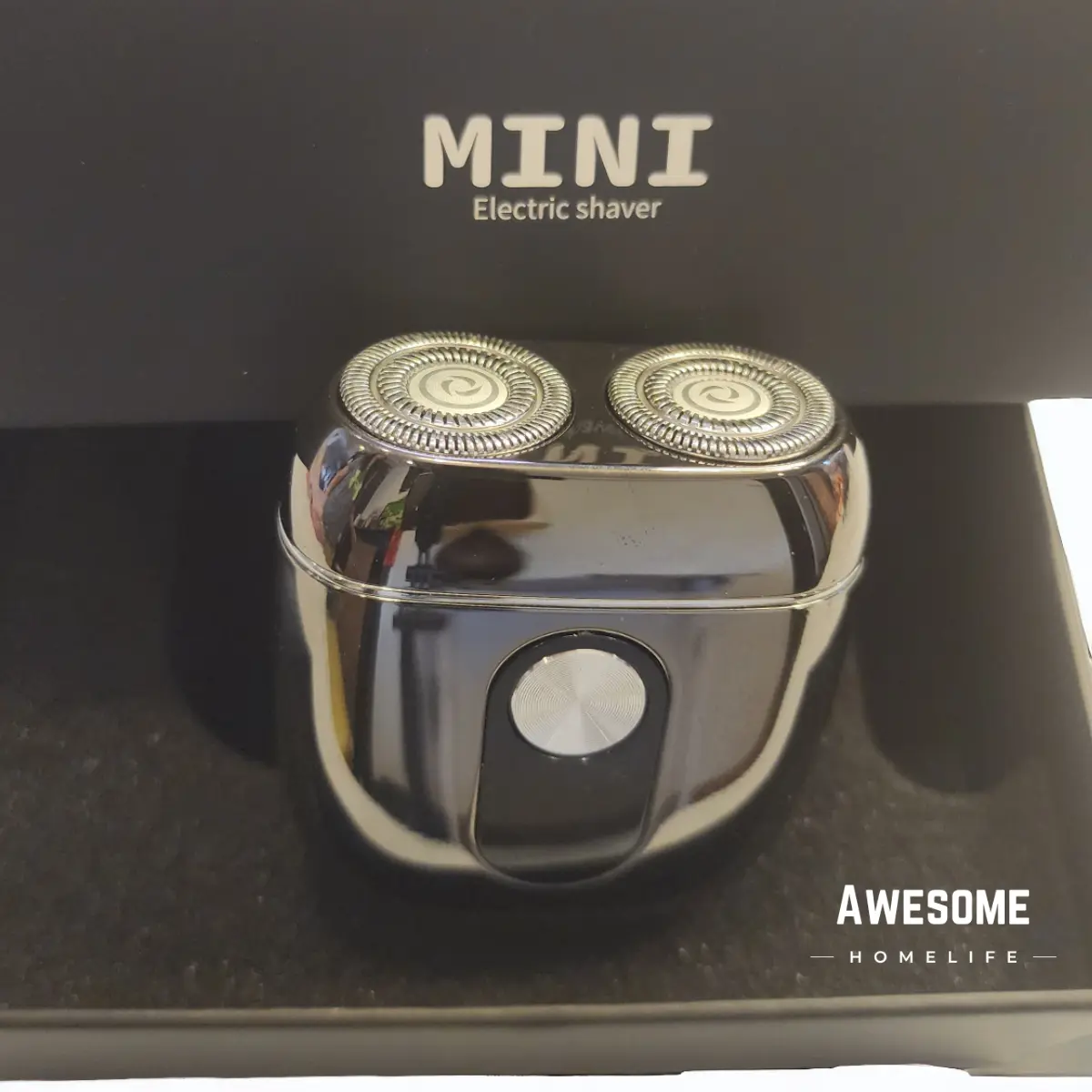 AWESOME Mini Electric Shaver | Portable & Light | Waterproof | Double Curve Cutter Blade Fits To Skin | Shaves Roots Clean | Type-C Cable & Cleaning Brush | 1 Hour Charging | Great Gift Comfort