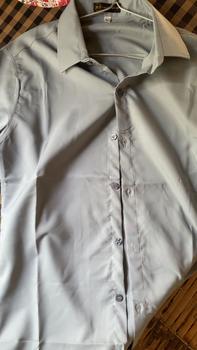 Product Review of Sơ Mi Lụa Màu Trơn Tay dài chất liệu lụa mềm mịn phom body Áo Menswear Trắng from h**3 0