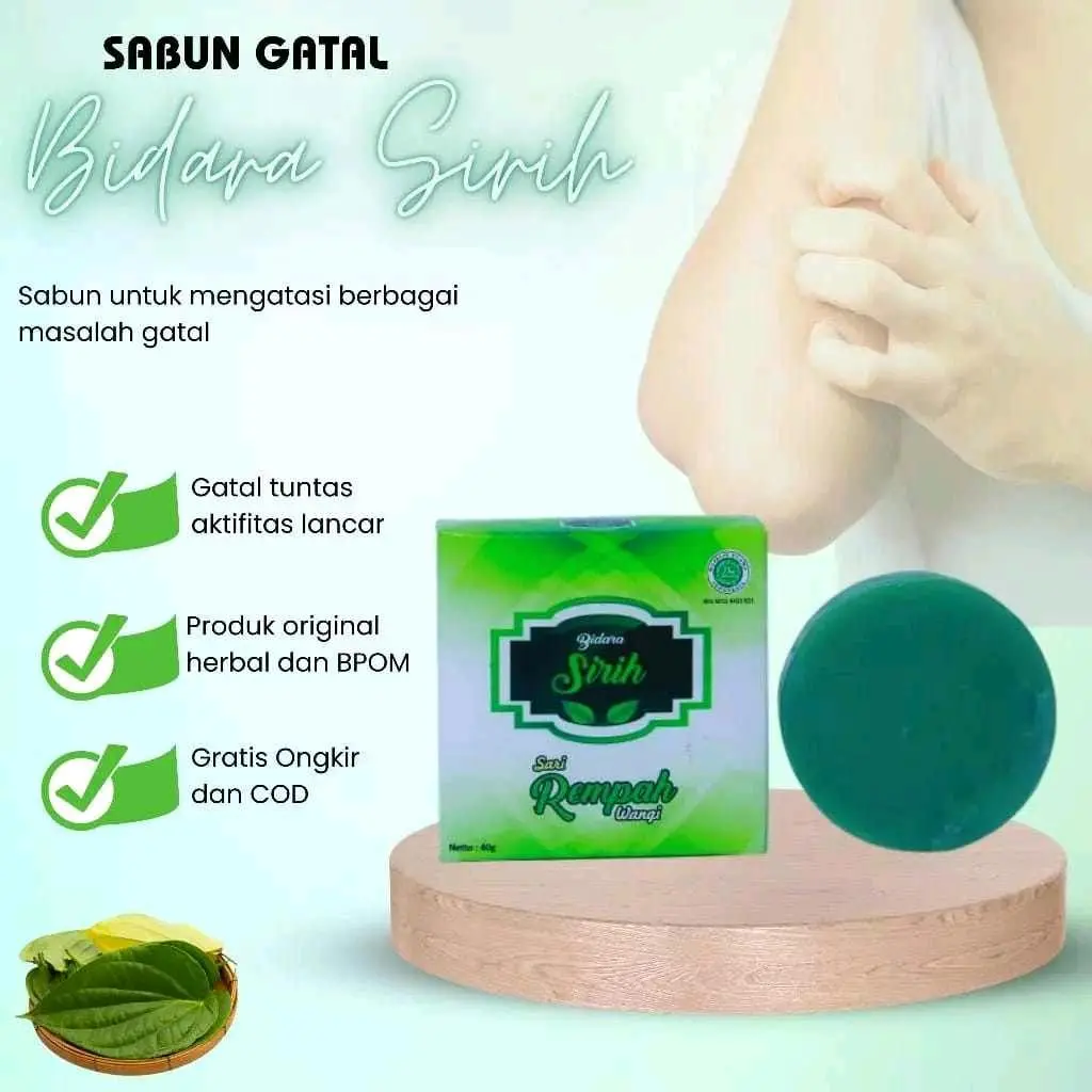 Salep Gatal Bidara Sirih Sabun Bidara Sirih ORIGINAL BPOM Atasi Gatal Kulit Soap Wangi